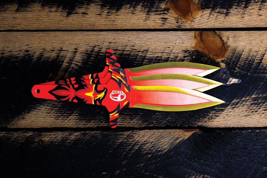 Phoenix Throwing Knives Inferno Red - WKTL