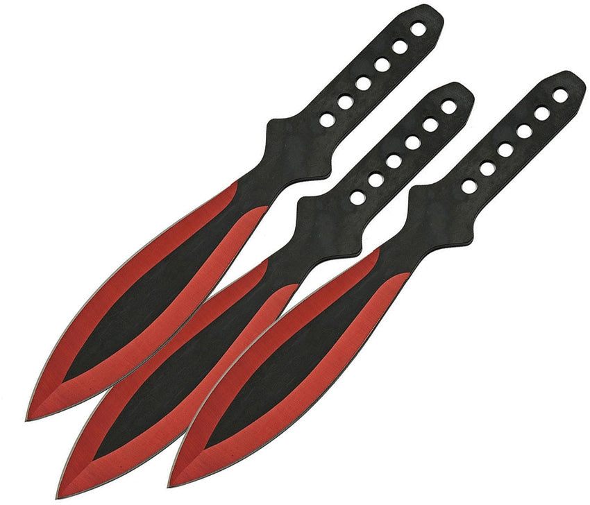 Throwing Knife Set Red